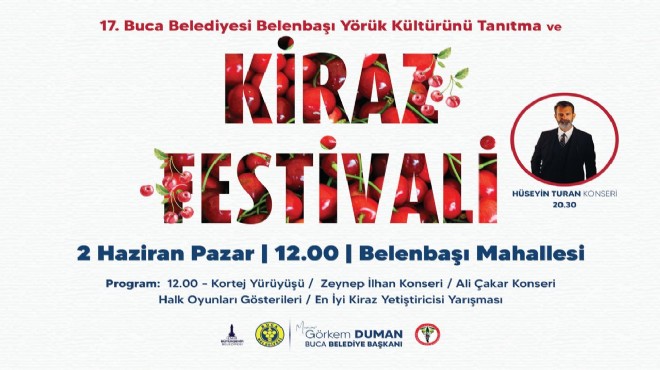 Buca'da Kiraz Festivali'ne geri sayım!